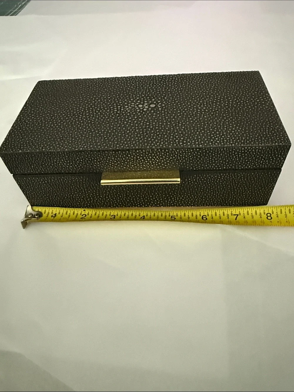Mitchell Gold & Bob Williams Black Shagreen Jewelry/Watch Box